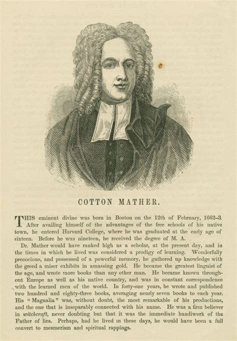 Cotton mather spectral evidence